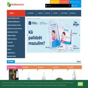 Скриншот главной страницы сайта medikaments.lv