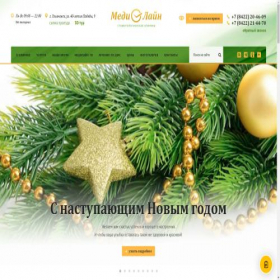 Скриншот главной страницы сайта mediline-ul.ru