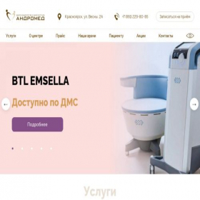 Скриншот главной страницы сайта medintermediate.ru