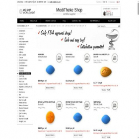 Скриншот главной страницы сайта meditheke.shop