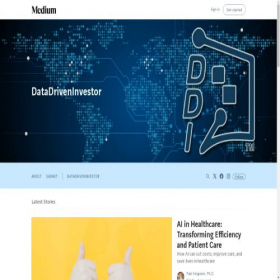 Скриншот главной страницы сайта medium.datadriveninvestor.com