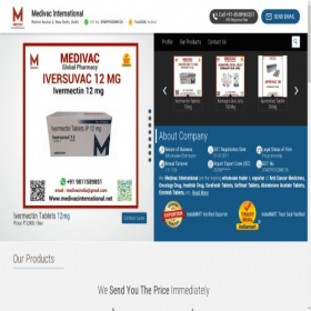 Скриншот главной страницы сайта medivacinternational.net
