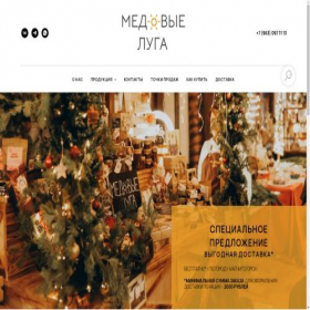 Скриншот главной страницы сайта medovieluga.ru
