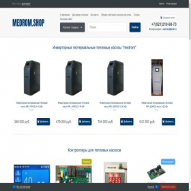 Скриншот главной страницы сайта medrom.shop