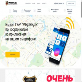 Скриншот главной страницы сайта medved-e.ru