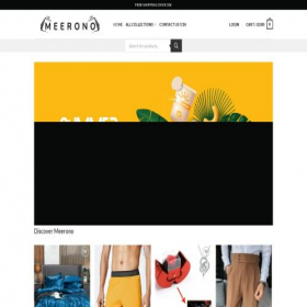 Скриншот главной страницы сайта meerono.com