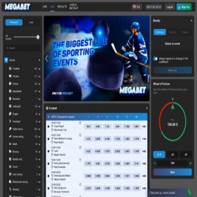 Скриншот главной страницы сайта mega-bet.live