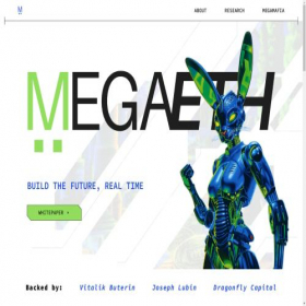 Скриншот главной страницы сайта megaeth.systems
