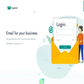 Скриншот главной страницы сайта megamail.io