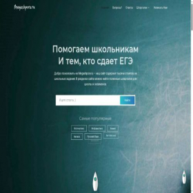 Скриншот главной страницы сайта megashpora.ru
