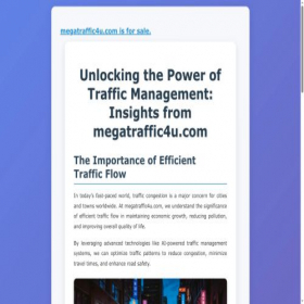 Скриншот главной страницы сайта megatraffic4u.com
