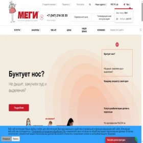 Скриншот главной страницы сайта megiufa.ru