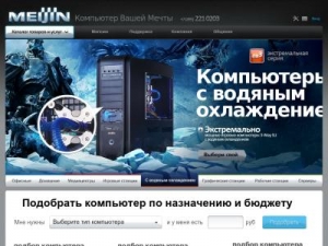 Скриншот главной страницы сайта meijin.ru