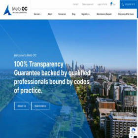 Скриншот главной страницы сайта melboc.com.au