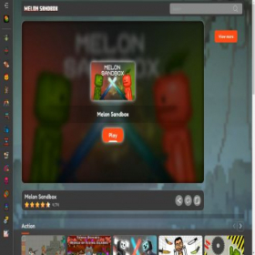 Скриншот главной страницы сайта melon-sandbox.com