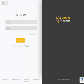 Скриншот главной страницы сайта members.yieldnodes.com
