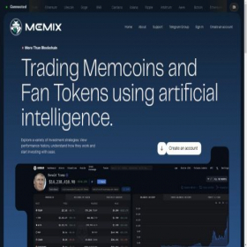 Скриншот главной страницы сайта memix.biz