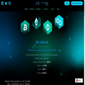 Скриншот главной страницы сайта mempoolnode.com