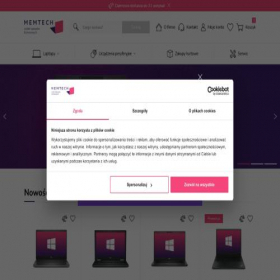 Скриншот главной страницы сайта memtech.pl