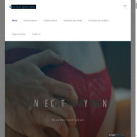 Скриншот главной страницы сайта mensescortagency.online