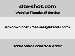 Скриншот главной страницы сайта menueasyinterval.com
