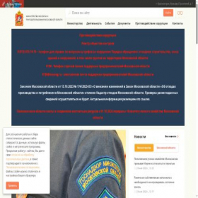 Скриншот главной страницы сайта mep.mosreg.ru