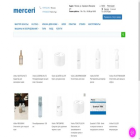 Скриншот главной страницы сайта merceri.ru