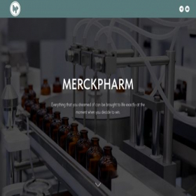 Скриншот главной страницы сайта merckpharm.com