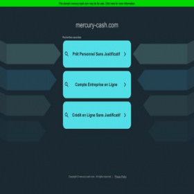 Скриншот главной страницы сайта mercury-cash.com