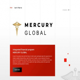 Скриншот главной страницы сайта mercury.gl