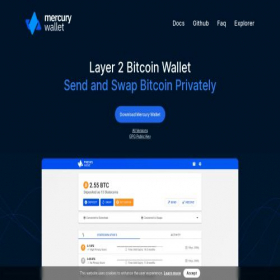 Скриншот главной страницы сайта mercurywallet.com