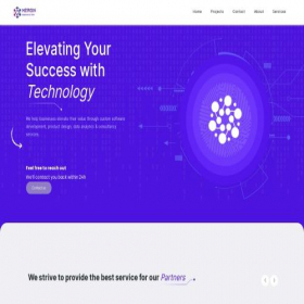 Скриншот главной страницы сайта mergingtech.org