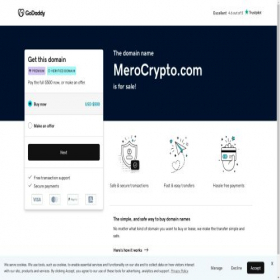 Скриншот главной страницы сайта merocrypto.com