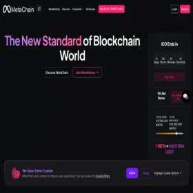 Скриншот главной страницы сайта metachain.life