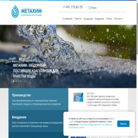 Скриншот главной страницы сайта metahim.su
