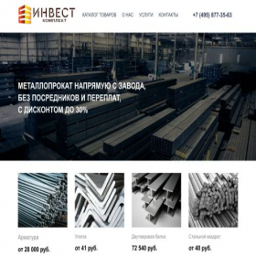 Скриншот главной страницы сайта metal-sales.ru