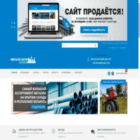 Скриншот главной страницы сайта metalcity.by