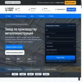 Скриншот главной страницы сайта metallmodus.ru