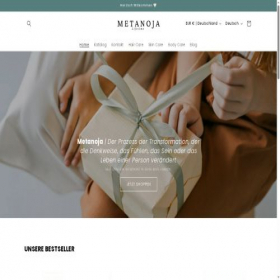Скриншот главной страницы сайта metanoja-shop.com