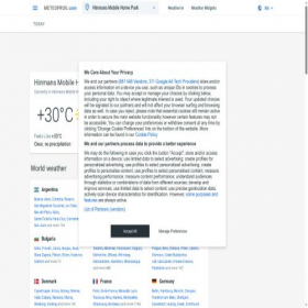 Скриншот главной страницы сайта meteoprog.com