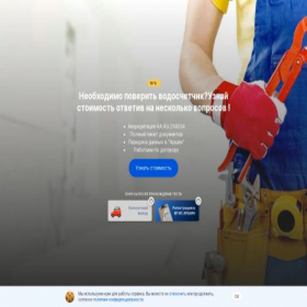 Скриншот главной страницы сайта metersverification.ru