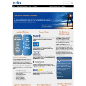 Скриншот главной страницы сайта metex.com