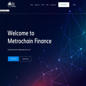 Скриншот главной страницы сайта metrochainfinance.com