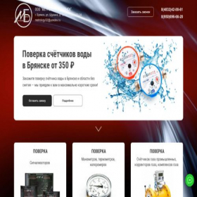 Скриншот главной страницы сайта metrology32.ru