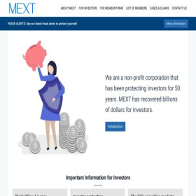 Скриншот главной страницы сайта mext.company