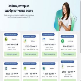 Скриншот главной страницы сайта mfo81.online