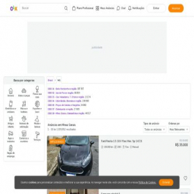 Скриншот главной страницы сайта mg.olx.com.br