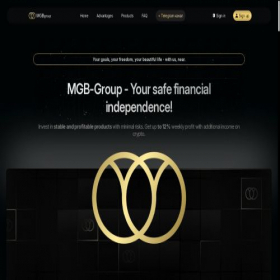 Скриншот главной страницы сайта mgb-group.io