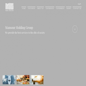 Скриншот главной страницы сайта mhg-group.com