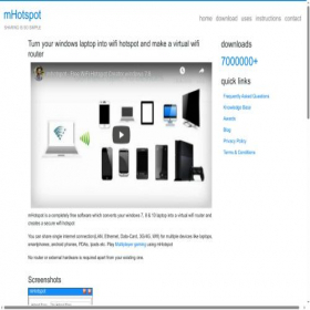Скриншот главной страницы сайта mhotspot.com